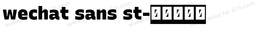 wechat sans st字体转换